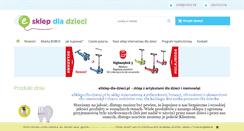 Desktop Screenshot of esklep-dla-dzieci.pl